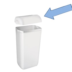 Coperchio per cestino carta Mar Plast 23LT bianco soft touch [A74401BI]