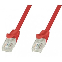 Cavo di rete Techly in Rame Cat.6 Rosso UTP 0,5m
