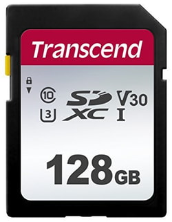 128GB Scheda SDXC Transcend 300S Class 10 UHS-I U1 V10 A1 [TS128GSDC300S]