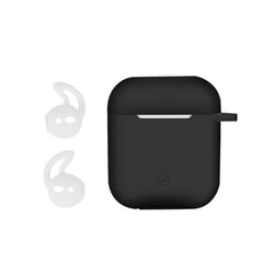 Custodia in silicone Celly per AirPods (colore nero)