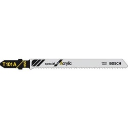 Lama per seghetto alternativo T 101 A - Special for Acrylic Bosch Accessories 2608631670 3 pz. [2608631670]