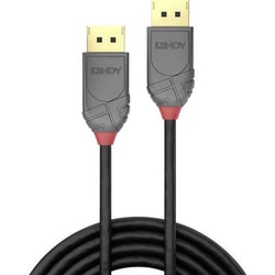 LINDY DisplayPort Cavo di collegamento [1x Spina DisplayPort - 1x Spina DisplayPort] 0.5 m Nero [36480]