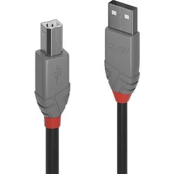 LINDY USB 2.0 Cavo di collegamento [1x Spina A USB 2.0 - 1x Spina B USB 2.0] 7.5 m Nero [36676]
