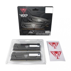 Ram DIMM DDR4 16GB Patriot RAM4284 Viper Steel 3200MHz Nero [PVS416G320C6K]
