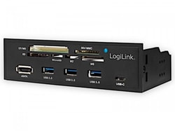 Pannello Frontale Logilink 5.25'' Multifunzione con Lettore di Memorie