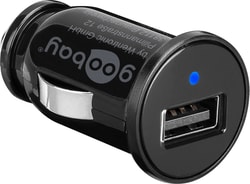 Alimentatore da auto Goobay 44176 1 porta USB con uscita 1A Nero
