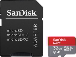 32GB Scheda microSDHC Sandisk ULTRA microSDHC 120MB/s + adattatore [SDSQUA4-032G-GN6MA]