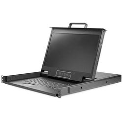 Console Kvm per armadio Startech Rack con VGA KVM e Display HD 1080P DA 17.3 " 1U Nero [RKCONS17HD]