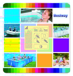 Kit riparazione adesivo sott'acqua Bestway 62091 per piscina gonfiabile