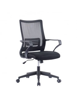 Sedia per Ufficio Techly con Schienale Medio in rete Nero [362299]