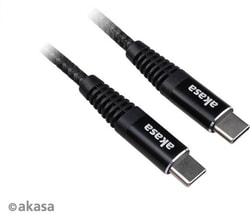 Cavo usb Akasa tipo C maschio/maschio 1m nero