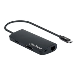 Hub usb Manhattan Tipo-C SuperSpeed Multiporta