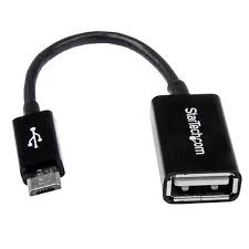 Cavo Adattatore StarTech.com Micro USB a USB femmina OTG da viaggio 12cm M/F Nero