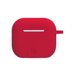 Custodia auricolari Celly per Airpods 3 Silicone Rosso [AIRCASE03RD]