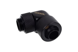 Raccordo a compressione Alphacool 90 gradi G1/4'' AG a 13/10mm ruotabile Nero [17230]