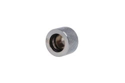 Raccordo a compressione Alphacool HT dritto G1/4'' AG a 16mm OD Hardtube zigrinato Argento lucido [17195]