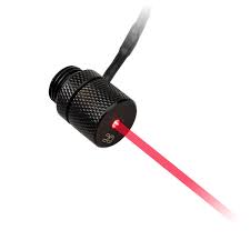 Raccordo laser per ghiaccioli Alphacool Icicle Laser Fitting G1/4'' AG Connessione Molex a 4pin Nero [17451]