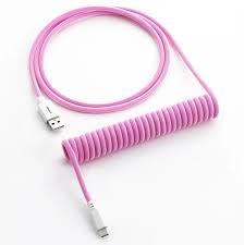 Cavo a spirale per tastiera CableMod Classic Usb-A/Usb-C 150cm Crema di fragole [CM-CKCA-CW-IW150IW-R]