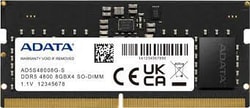 Ram DDR5 SO-DIMM 8GB Adata 4800Mhz CL40 1.1V Nero [AD5S48008G-S]