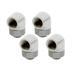 Raccordo watercooling XSPC rotante a 90 gradi G1/4" M/F/4pz/Cromo [5060596651357]