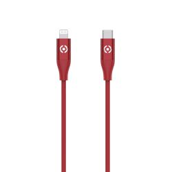Cavo usb Celly Usb-c fulminante/Power Delivery/60W/1.5m/Rosso [USBCLIGHTCOLRD]