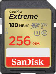 256GB Scheda SDXC SanDisk Extreme Class 10 [SDSDXVVCNN-256GR]