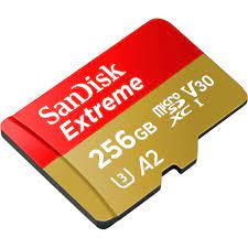 256GB Scheda memoria Sandisc microSD con adattatore [SDSQXAV-256G-GN6MA]