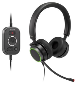 Cuffie Snom A330D Stereo Cablato Usb + Jack Nero [00004598]