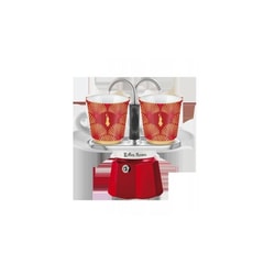 Caffetiera Bialetti Moka Mini Express + 2 Tazze Rosso