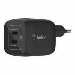Alimentatore da rete Belkin BoostCharge Pro da parete 2xUSB-C 45W PD 3.0 Nero [WCH011VFBK]