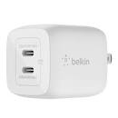 Alimentatore da rete Belkin rapida 2xUsb-C/25w/Bianco [WCA004VFBK]