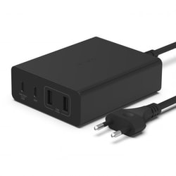 Alimentatore da rete Belkin BoostCharge Pro 108W alimentatore GaN a 4 porte USB Nero [WCH010VFBK]