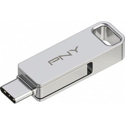 Pen drive 128GB Pny Duo link Tipo-C Argento [P-FDI128DULINKTYC-GE]