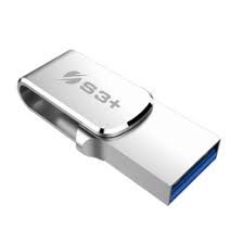 Pen Drive 128GB S3+ Steel unita flash USB USB Tipo-A /-C 3.2 Gen 1 (3.1 Gen 1) Acciaio inossidabile