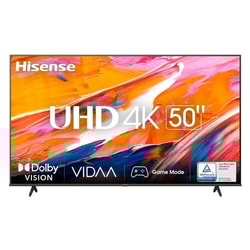 TV Led 50'' Hisense 50A69K Smart TV 4K UHD Display Classe G Nero