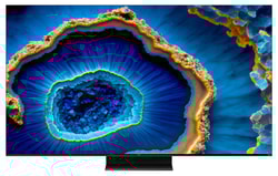 Tv led 65'' Tcl C80 Series 4K Uhd 3840x2160p Smart tv classe F Nero