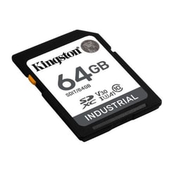64GB Scheda microSDXC Kingston Industrial A1 V30 scheda con adattatore Nero [SDIT/64GB]