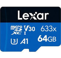 Scheda memoria Lexar microSD con adattatore 64GB [933056]