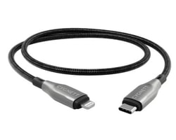 Cavo usb Cygnett armoured lightning tipo C 1m Nero [CY4667PCCCL]