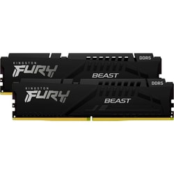 Ram DIMM DDR5 2x16GB Kingston 6800Mhz CL34 1.4V Nero [KF568C34BBEK2-32]