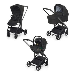 Passeggino Foppapedretti Trio Tictoc Ebony 9700330101 per bambini da 40 a 87cm 13kg