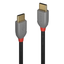 Cavo usb Lindy USB 2.0 tipo C 0.5m Nero/Grigio [36870]