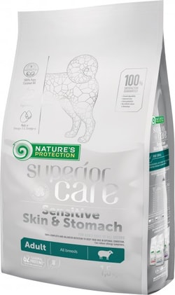 Cibo per cani Nature's Protection Superior Care Skin & Stomach Adult Lamb 1.5 kg