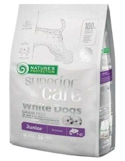 Cibo per cani Nature's Protection Superior Care White Dogs Grain Free Junior Salmon 1.5 kg