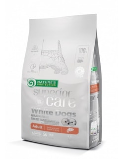 Cibo per cani Nature's Protection Superior Care White Dogs Grain Free Junior Small  - dry food for puppies - 1.5 kg