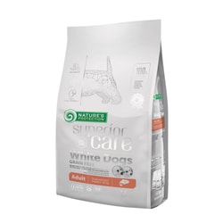 Cibo per cani Nature's Protection Superior Care White Dogs Grain Free Starter Salmon - dry food for white-coated puppies - 1.5 kg