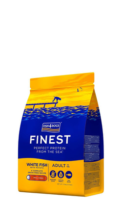 Cibo secco per cani Fish4Dogs Finest Ocean White Fish di piccole razze 1.5kg