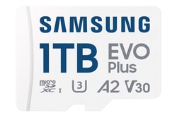 1TB Scheda microSD Samsung EVO Plus MB-MC1T0SA/EU + adattatore Blu/Bianco [SFSAMMDT01MCSA0]