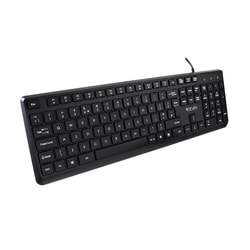 Tastiera V7 KU350UK USB Pro QWERTY UK con cavo Nero [KU350UK]