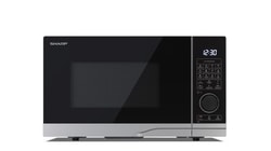 Forno microonde digitale Sharp con grill con convenzione 28l 900W/1050W Argento/Nero [YC-PC284AE-S]